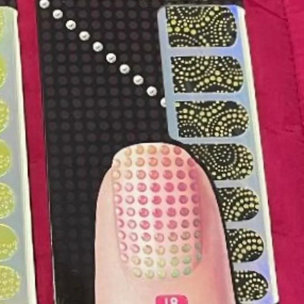 BRAND NEW ~ 3 PACKAGES OF BLING NAIL APPLIQUE WRAPS ~ 18 PIECES IN EACH PACKAGE